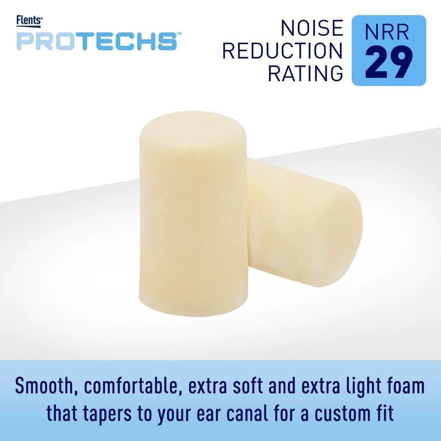 Flents Protech Quiet Please PVC Foam Ear Plugs NRR 29 50