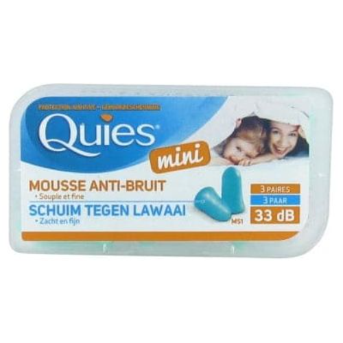 Quies MINI Anti Noise Foam Earplugs (3 pairs)